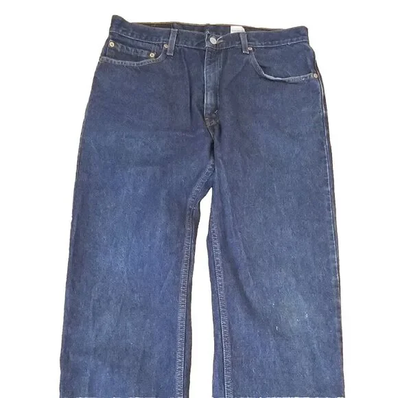 Levi’s 505 Jeans 34x30 Made in USA Vintage 90s Orange Tab Straight Leg Blue Deni - Picture 7 of 7